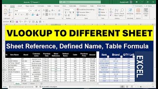 vlookup to different sheet in excel formula [upl. by O'Brien]