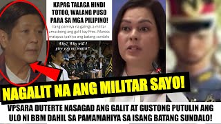 Matapos IBULGAR ni VP SARA ang PAMAMAHIYA sa Isang SUNDALO Mga MILITAR NAGALIT NA Kay Pres MARCOS [upl. by Wilhide]