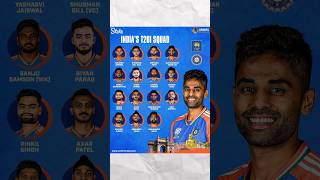 india vs sri lanka squad 2024 shorts  team india squad [upl. by Swan]