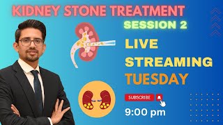 KIDNEY STONE TREATMENT AND RECENT SURGICAL INTERVENTIONS LIVE SESSION  Dr Ammar kidneystone [upl. by Neu]