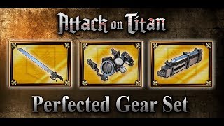 Attack On Titan Wings Of Freedom Ultimate Gear Set  Perfected Gear Set 99 Maximum Gear Set 1150 [upl. by Aerbua]