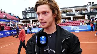 Interview Andrey Rubley Champion Båstad  Nordea Open ATP 2023 [upl. by Arua]