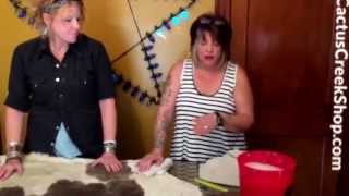 How to clean a cowhide rug [upl. by Einnok]