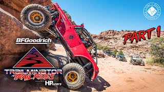 Trailminator Trail Rides  Part 1  Pritchett Canyon Moab  Easter Jeep Safari [upl. by Darahs272]