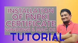 HOW TO INSTALL PNPKI DIGITAL CERTIFICATES IN WINDOWS KEYSTORE AND MAC OS [upl. by Jarl304]