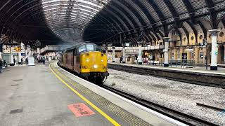 Class 37116 amp 37175 Passing York 191024 [upl. by Hicks]