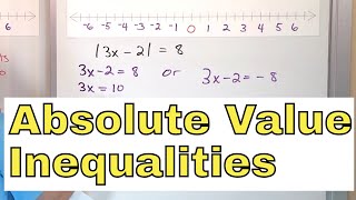 17  Solving amp Graphing Absolute Value Inequalities in Algebra Part 1 [upl. by Hortensa]