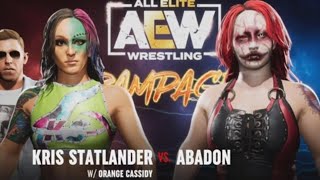 🌎AEW Fight Forever Match 14  Can Kris Statlander Defeat Abadon In Her Last Chance Match [upl. by Skricki]