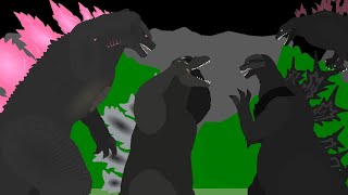 G54 meets Godzilla Minus One and Evolved Godzilla  A Funny Godzilla Stick Nodes Animation [upl. by Kneeland]