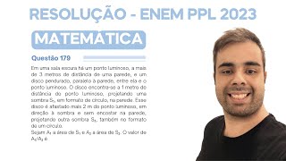 ENEM PPL 2023 Em uma sala escura há um ponto luminoso a mais de 3 metros de distância de uma parede [upl. by Korey]