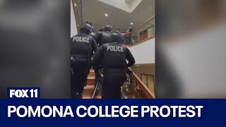 Pomona College protests Dozens arrested after storming presidents office [upl. by Audri583]