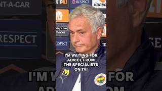 Im waiting for advice from the SPECIALISTS ON TV 😂 Classic Jose Mourinho [upl. by Widera727]