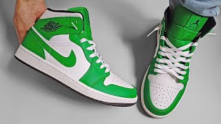 How to loose lace Jordan 1  NIKE AIR JORDAN 1 MID Lacing tutorial [upl. by Yesdnyl350]