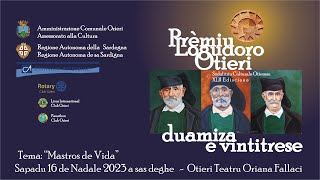 Premio Logudoro Ozieri 42esima Edizione Cerimonia di premiazione [upl. by Eetnahs]