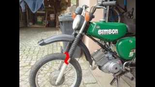 Simson Enduroschutzblech anbauen 🔧ohne Vorrüstung 🔧 [upl. by Eyllom]