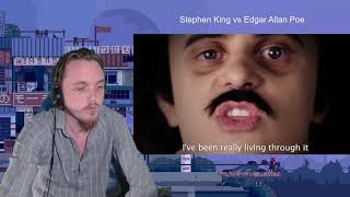 Stephen King vs Edgar Allan Poe Epic Rap Battles of History REACTION [upl. by Roda]