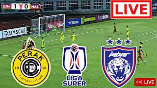 Johor Darul Takzim vs Perak FC Live Football  Malaysia Super League 2024  gameplay pes21 [upl. by Aerdnaek648]