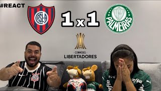 REACT REAÇÕES SAN LORENZO x PALMEIRAS [upl. by Ryon]