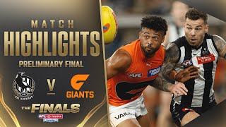 Collingwood v GWS Giants Highlights  Preliminary Final 2023  AFL [upl. by Innoj]