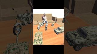 Franklin Find Tiny Army Vehicles In Indian Bike Drivingshorts gta indianbikedriving3d [upl. by Clerc267]