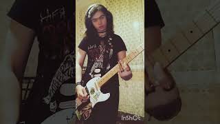 Deep Purple  Stormbringer Slide Solo  Short Cover fyp rock guitar solo [upl. by Onig]