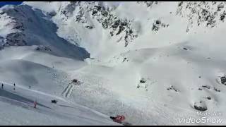 Lawinenunglück Sölden in Höhe Rotkogeljoch 19012017 live gefilmt von der Hainbachkar [upl. by Eulau743]