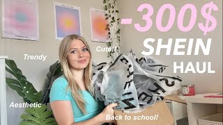 SHEIN BACK TO SCHOOL HAUL 🎀 TRYON 300 CLOTHES [upl. by Vanden211]