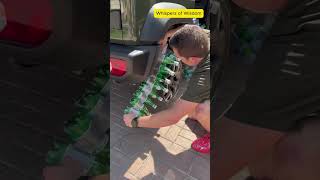 can you replace car tire with plastic bottles [upl. by Ecyarg210]