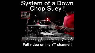 System Of A Down  Chop Suey   Drum Cover with scrolling Drum scoredrumcover drumscore [upl. by Akeem]