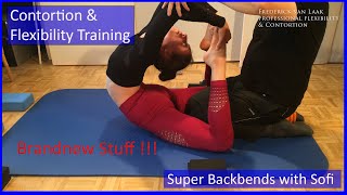 Contortion Training by Flexyart 222 Backbends with Sofi  Also for Yoga Poledance Ballet Dance [upl. by Cenac]