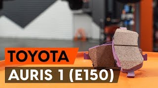 Hoe een remblokken vooraan vervangen op een TOYOTA AURIS 1 E150 AUTODOCTUTORIAL [upl. by Tor451]