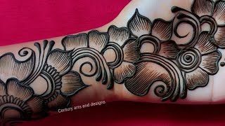 New Year Shaded Mehndi Design  Beautiful Arabic Mehndi Design  Mehndi Ka Design  Mehndi Design [upl. by Fernyak]