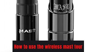 MAST TOUR MACHINE SET UP How to set up and wrap my wireless tattoo machine Mast tour for PMU [upl. by Ynattirb]