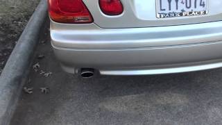 Lexus GS 430 Exhaust Resonator Delete w Stock Mufflers [upl. by Martinic]