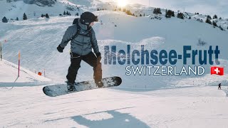 Snowboarding in MelchseeFrutt Switzerland [upl. by Minardi]