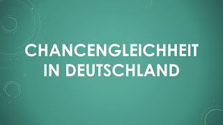 Chancengleichheit einfach und kurz erklärt [upl. by Mommy]