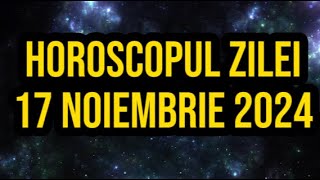 Horoscopul zilei de 17 noiembrie 2024 Gemenii au de luat o decizie importantă [upl. by Naired899]