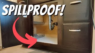 How to EASILY Waterproof Your Sink Cabinet [upl. by Jeggar]