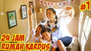 24 JAM DI DALAM RUMAH KARDUS 3 KAMAR TIDUR  Part 1  Vlog amp Drama Lucu  CnX Adventurers [upl. by Ladew]