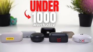 Top 5 Best Wireless Earbuds Under 1000 in 2024 l Best TWS Earbuds Under 1000 Rs ⚡⚡ [upl. by Archy]