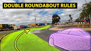 Double Lane Roundabouts Australia EXPLAINED [upl. by Labanna]