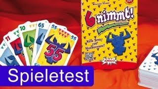 6 nimmt Kartenspiel  Anleitung amp Rezension  SpieLama [upl. by Anson]