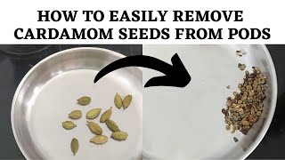 How to remove Cardamom Seeds from Pods [upl. by Dincolo]