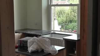 Kitchen Renovation 140  Fitting Granite Worktops [upl. by Enenaj]