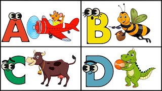 Learn Alphabetical Words For Toddlers Preschool Learning Videos for toddlersEnglish Voculabery [upl. by Danae]