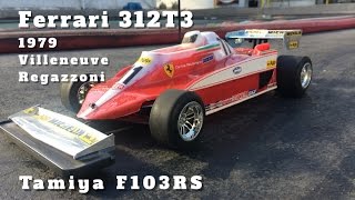 Tamiya F103  Ferrari 312T3 Driving on Asphalt Racetrack [upl. by Anna-Diana800]