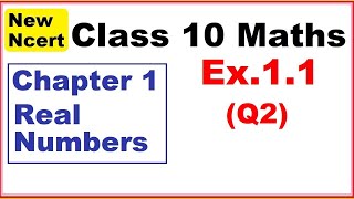 Class 10 Maths  Ex11 Q2  Chapter 1   Real Numbers  New NCERT [upl. by Urania]