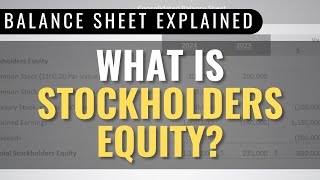 5 Examples of Stockholders Equity Balance Sheet Analysis [upl. by Ammann851]