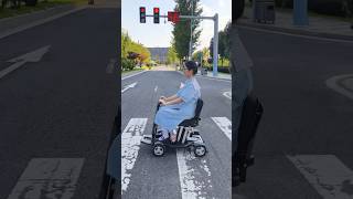 Lightweight folding mobility scooter 4wheelscooterwheelchairelectricvehicleelderly old [upl. by Lyrred809]