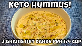 Keto Hummus  2g net carbs per 14 cup  Made from Lupini Flakes [upl. by Kato311]